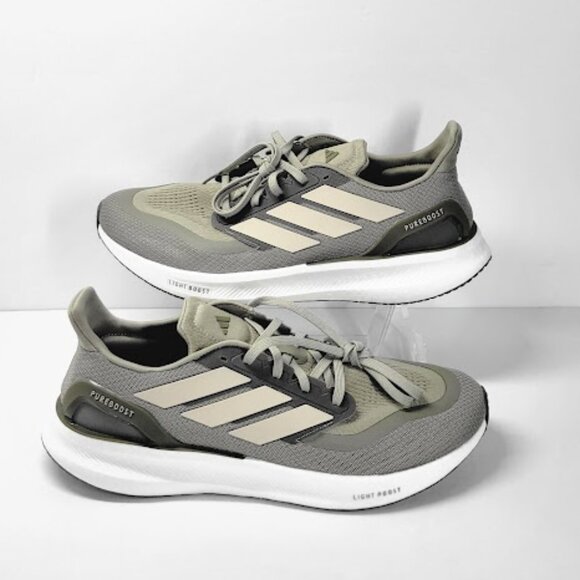 ADIDAS MEN\'S pureboost 5 running shoes olive strata Size 13 NEW main image 4